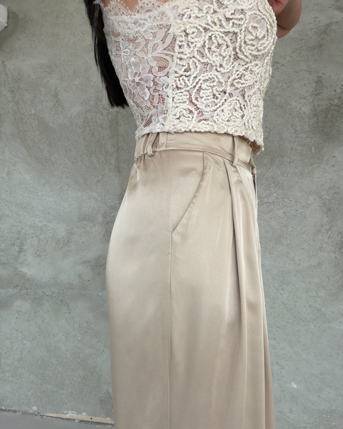 Lagos Satin Beige