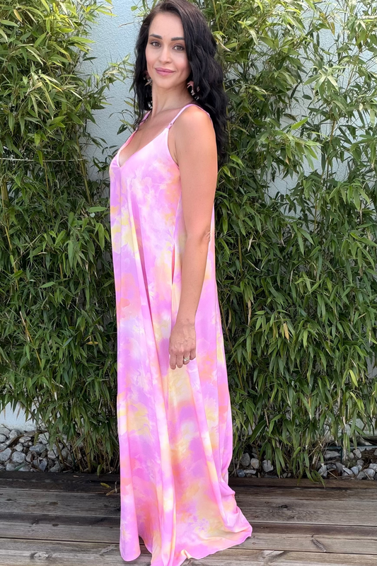Sukienka dla wysokich kobiet Summer Print