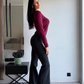 Spodnie dla wysokich kobiet -  Ultra Flare - black