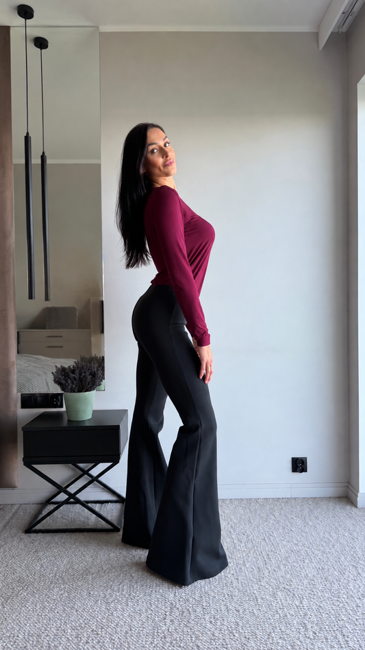 Spodnie dla wysokich kobiet -  Ultra Flare - black