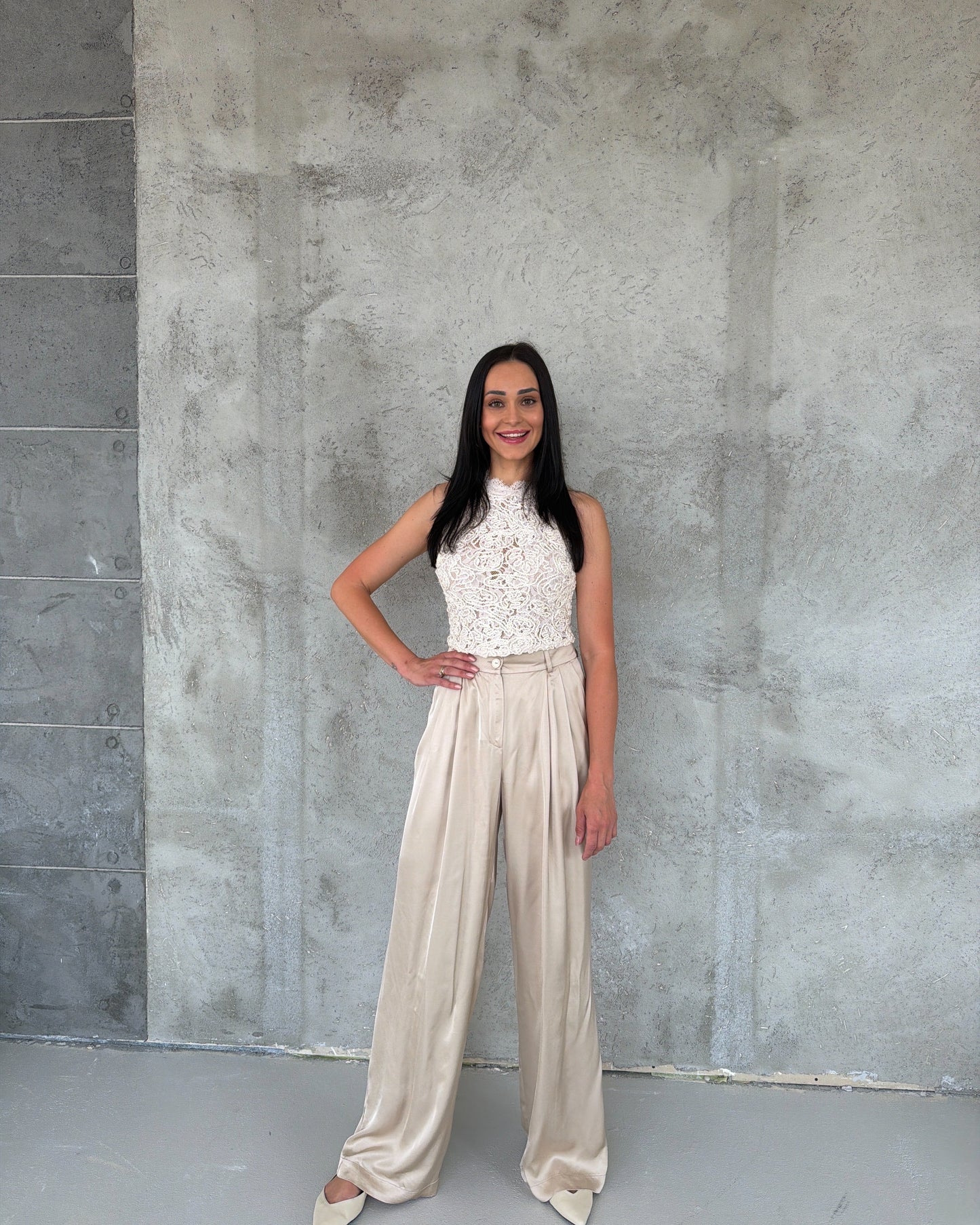 Lagos Satin Beige