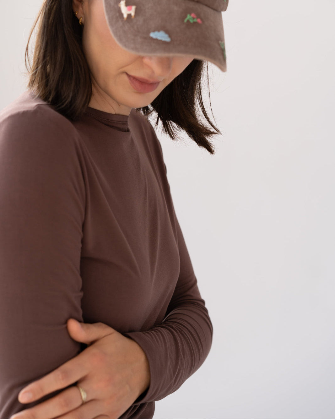 Bluzka Soft Power - Brown- długi rękaw