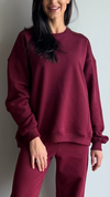 Bluza dresowa Sora Wine