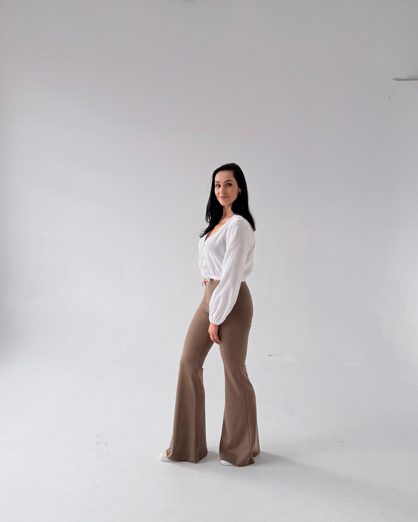 Spodnie dla wysokich kobiet Ultra Flare -Taupe
