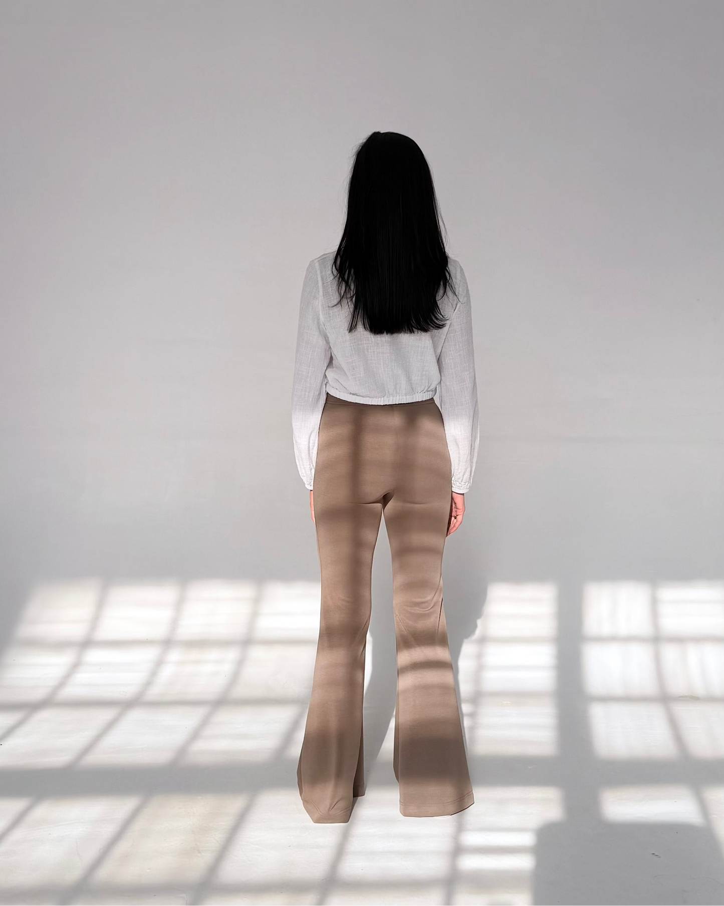 Spodnie dla wysokich kobiet Ultra Flare -Taupe