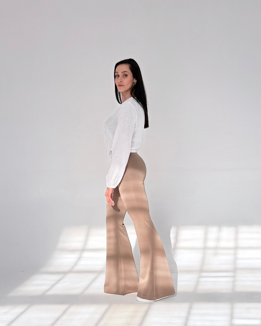 Spodnie dla wysokich kobiet Ultra Flare -Taupe