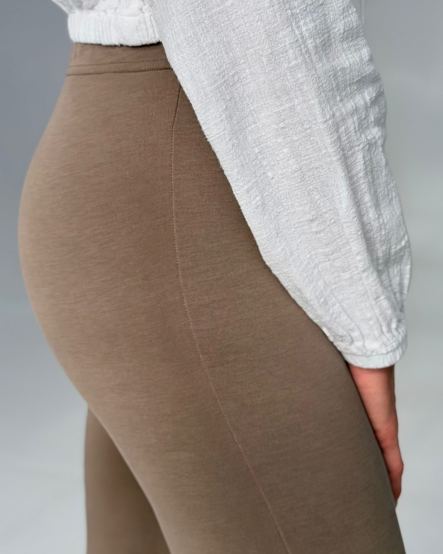 Spodnie dla wysokich kobiet Ultra Flare -Taupe