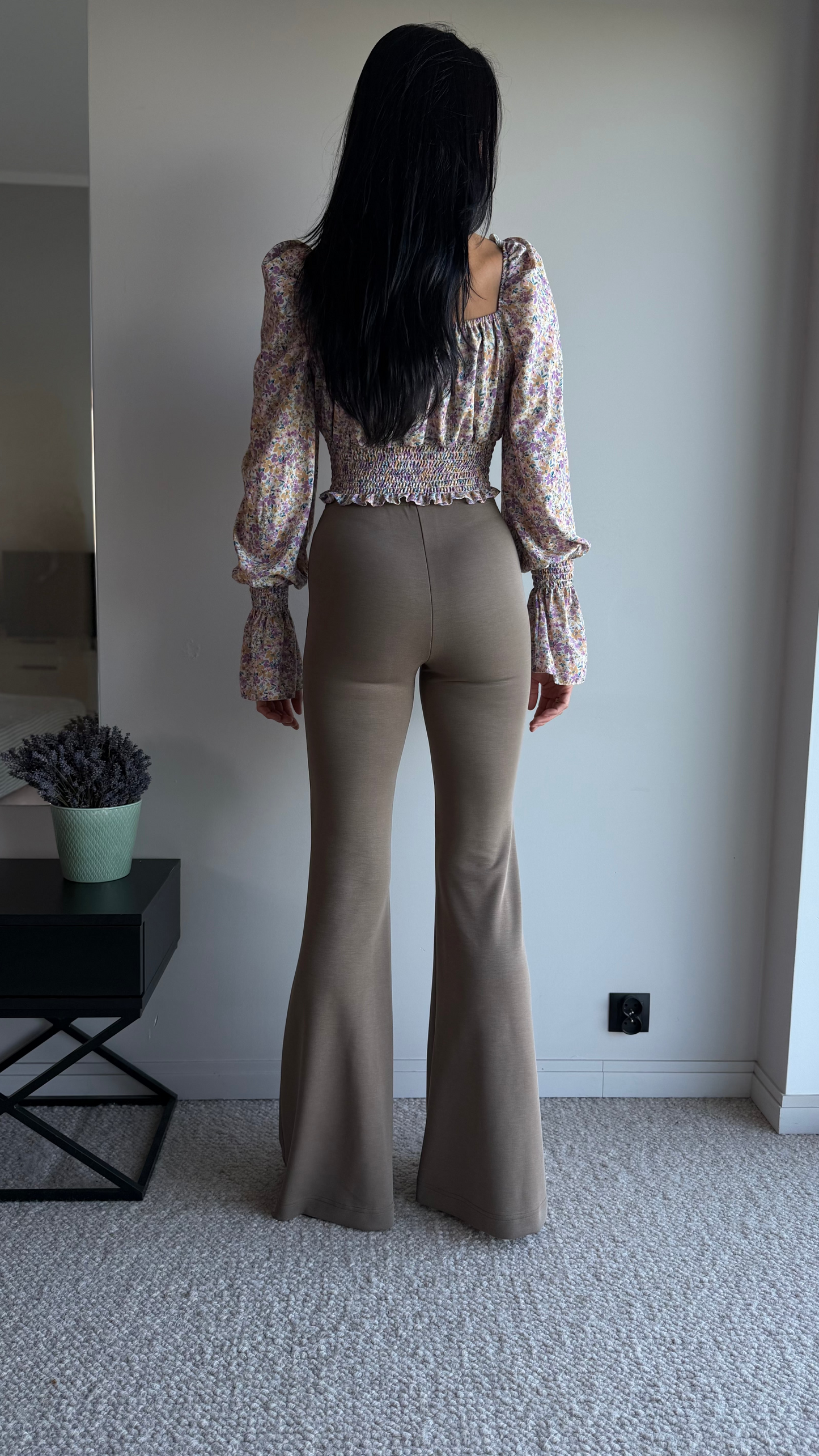 Spodnie dla wysokich kobiet Ultra Flare -Taupe