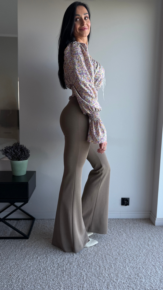 Spodnie dla wysokich kobiet Ultra Flare -Taupe
