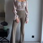 Spodnie dla wysokich kobiet Ultra Flare -Taupe