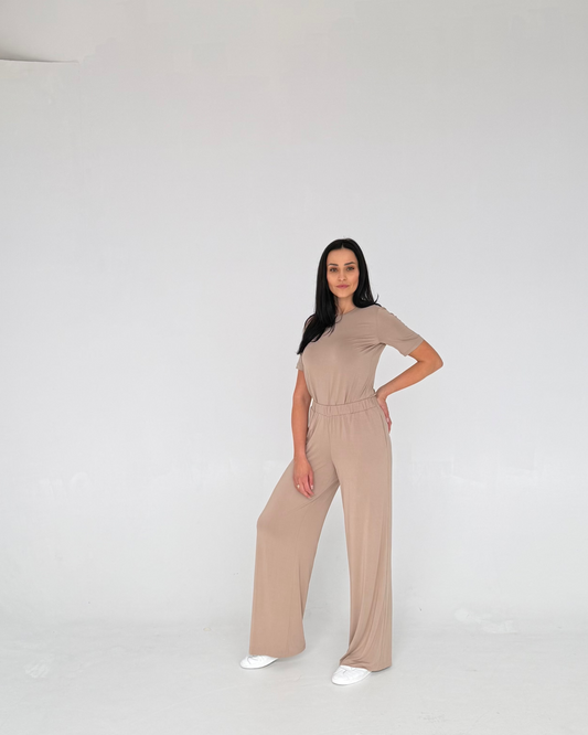 Bluzka Soft Power - Latte - krótki rękaw