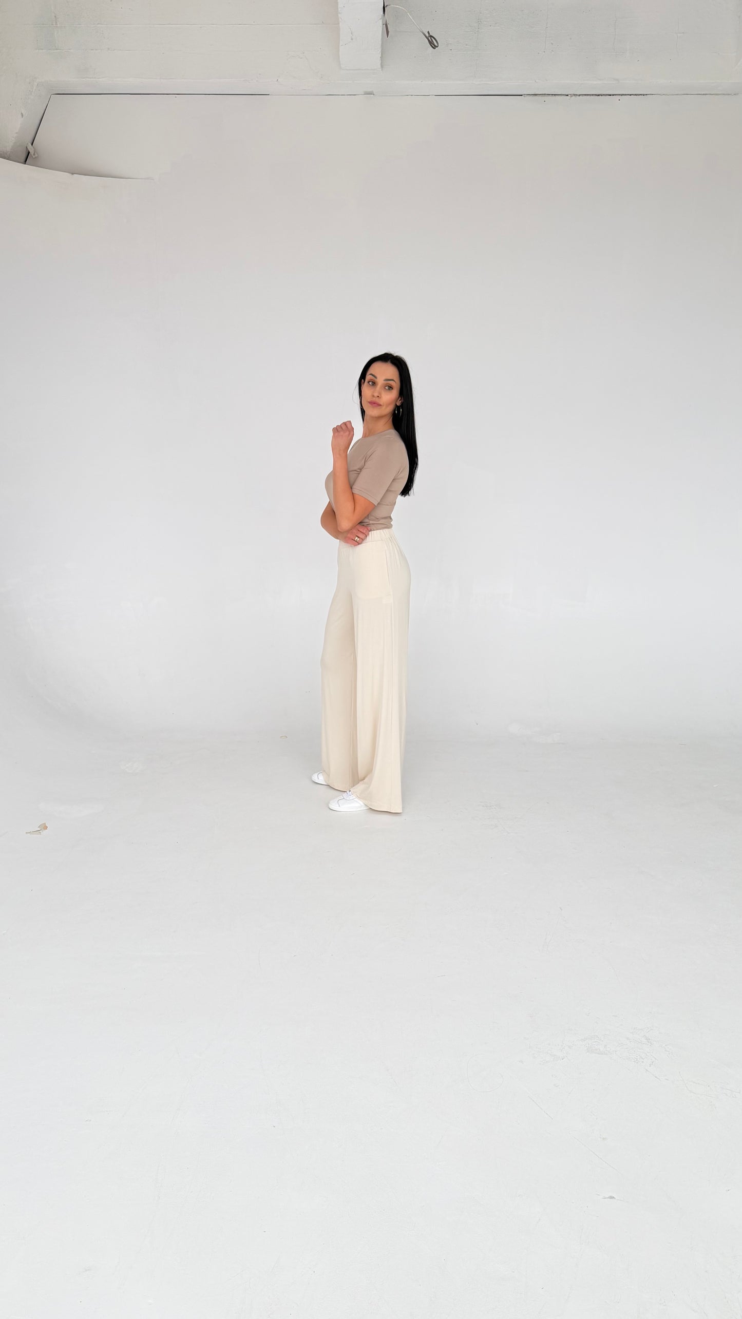 Bluzka Soft Power - Ecru - krótki rękaw