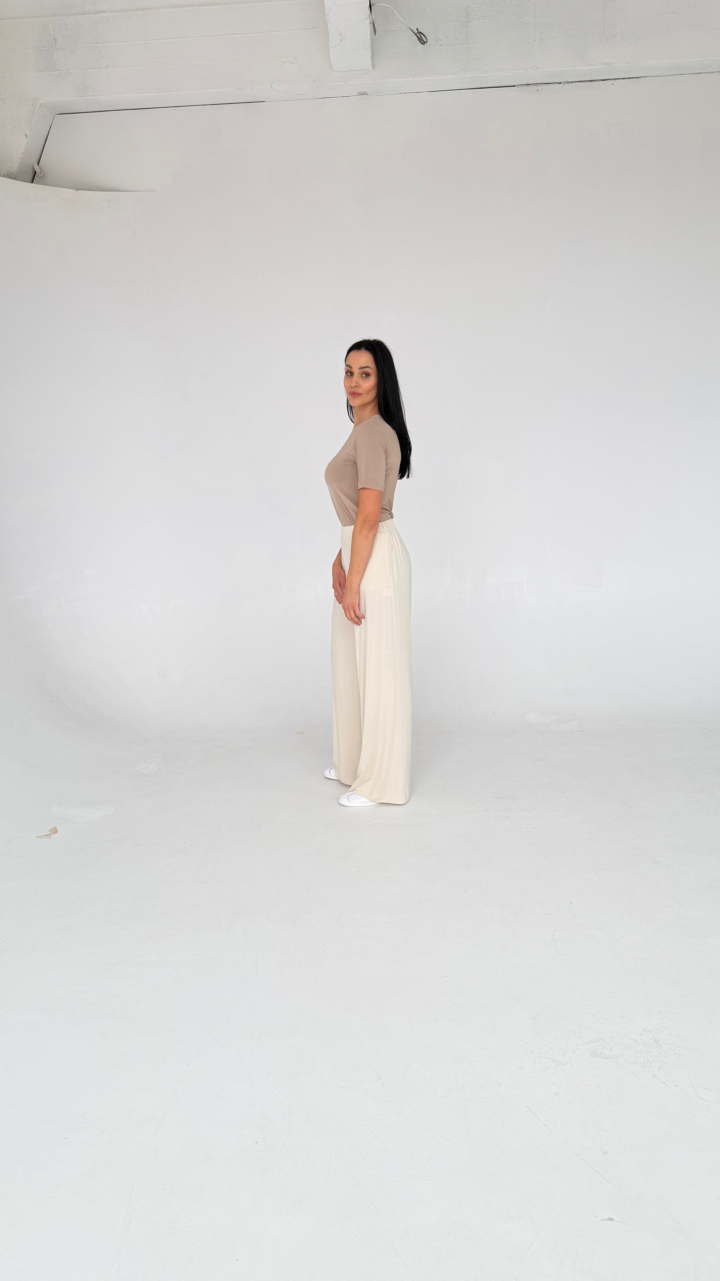 Bluzka Soft Power - Ecru - krótki rękaw