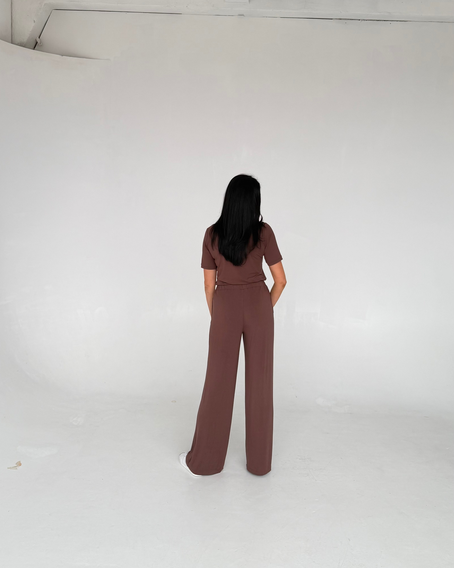 Bluzka Soft Power - Brown- krótki rękaw