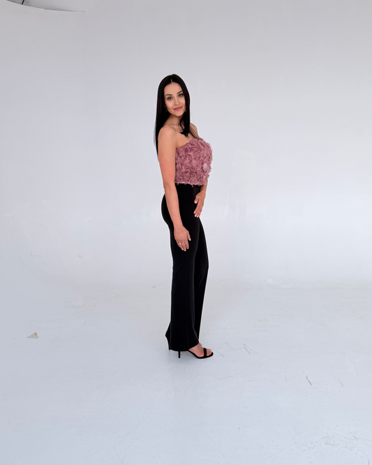 Flare black - spodnie dla wysokich kobiet